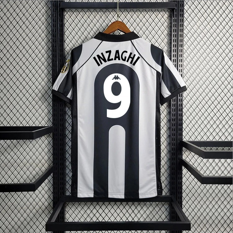 Retro 1997-98 Juventus Home ZIDANE DEL PIERO CONTE INZAGHI  Football jersey retro