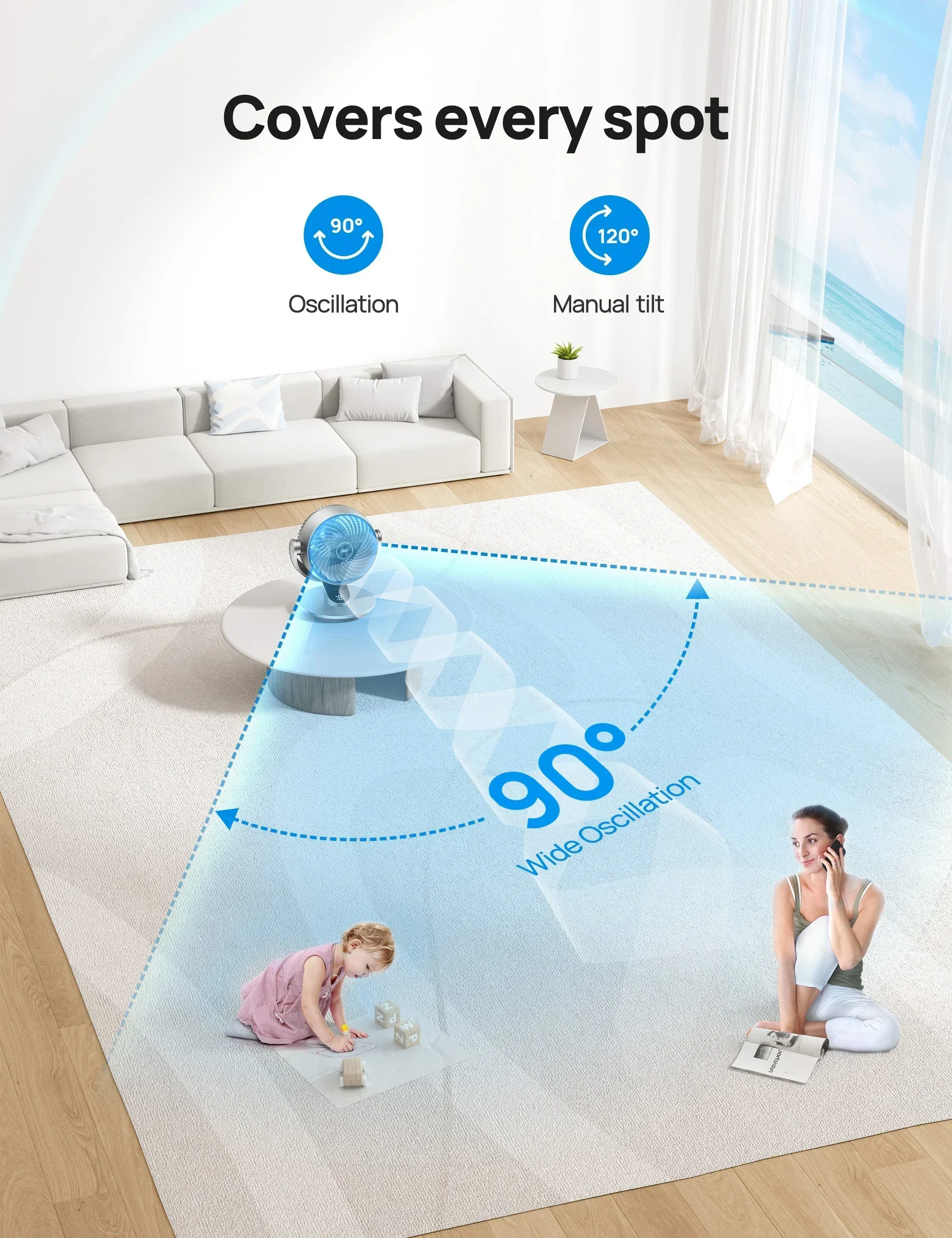 TurboPoly™ Table Fan 511S & Tower Fan 519