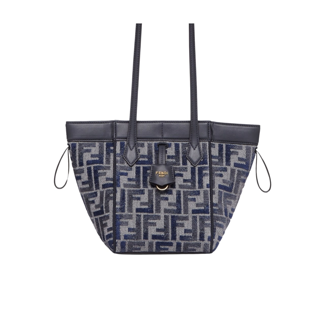 Fendi Origami Mini Transformable Bag Dark Blue 16Cm