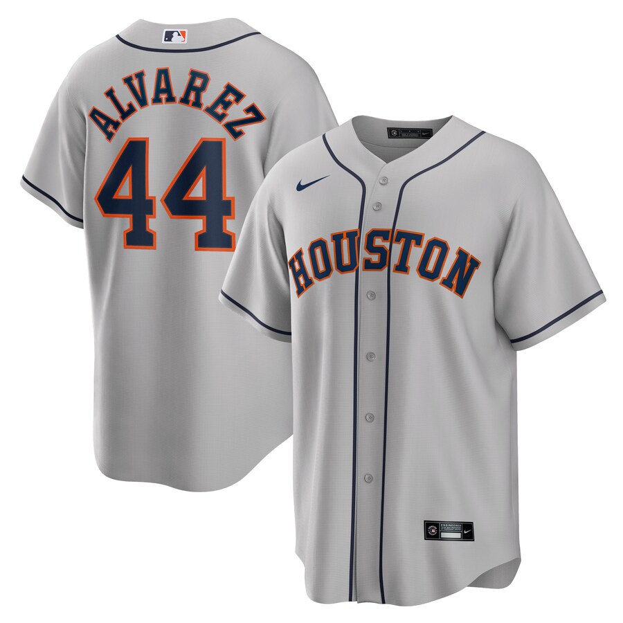 Yordan alvarez Houston Astros Road Player Jersey Gray