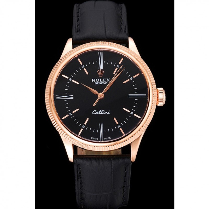 Rolex Cellini 39mm Black Dial 622656