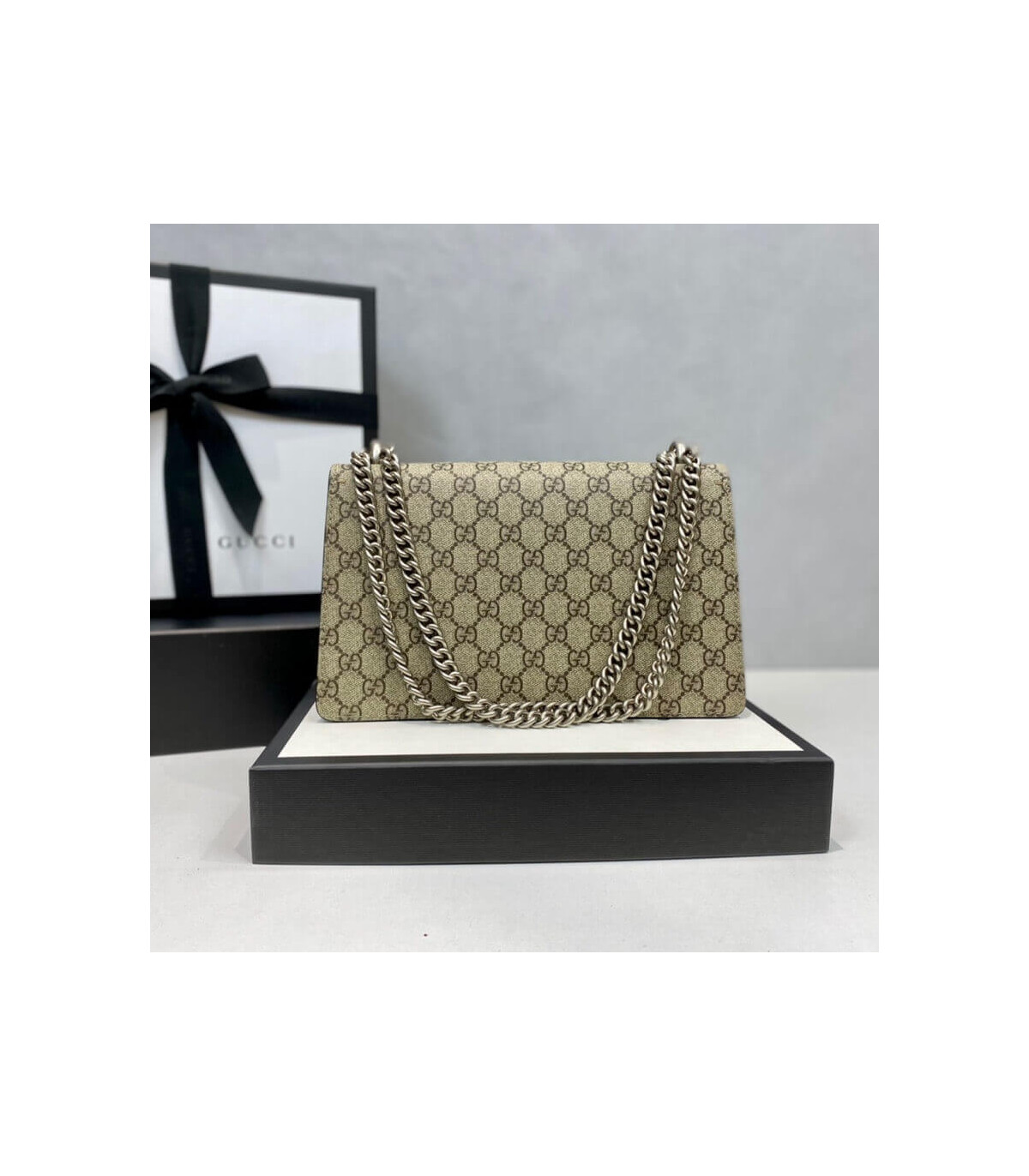 Gucci Dionysus Small GG Shoulder Bag Black