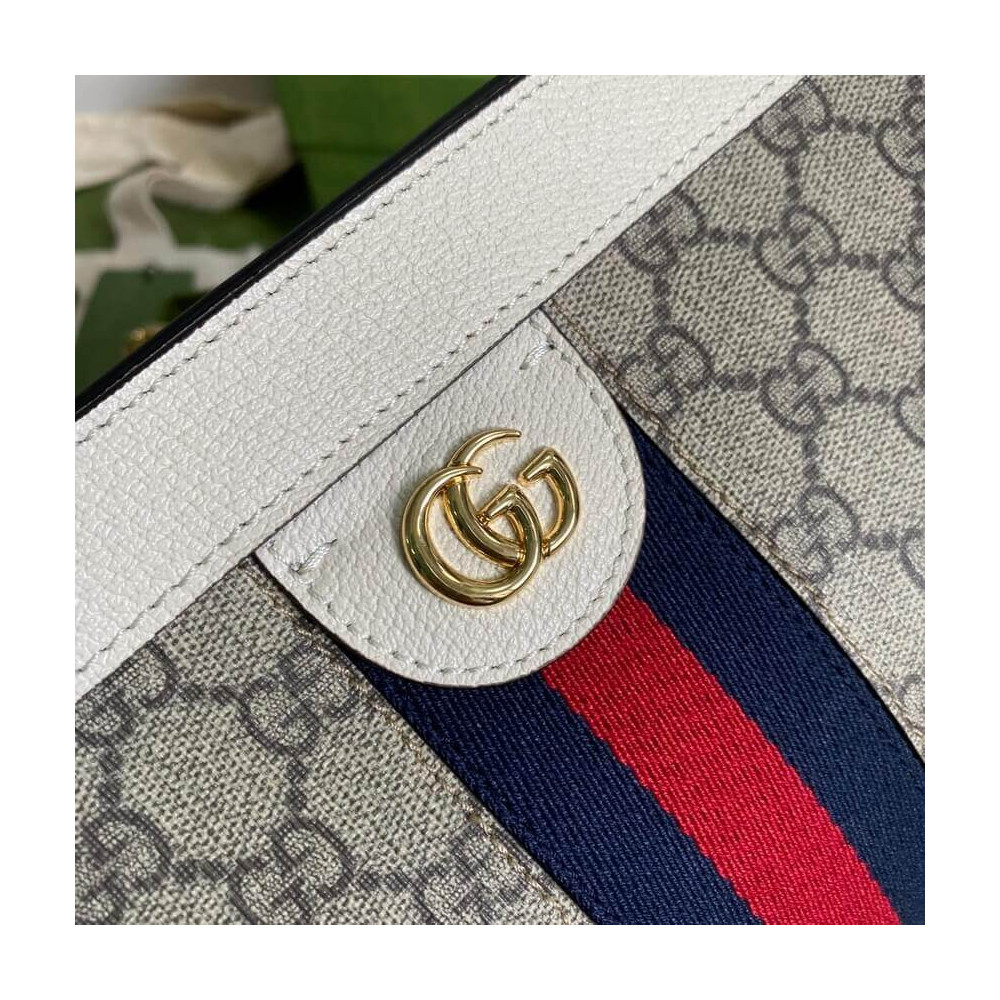 Gucci Ophidia GG Small Shoulder Bag White