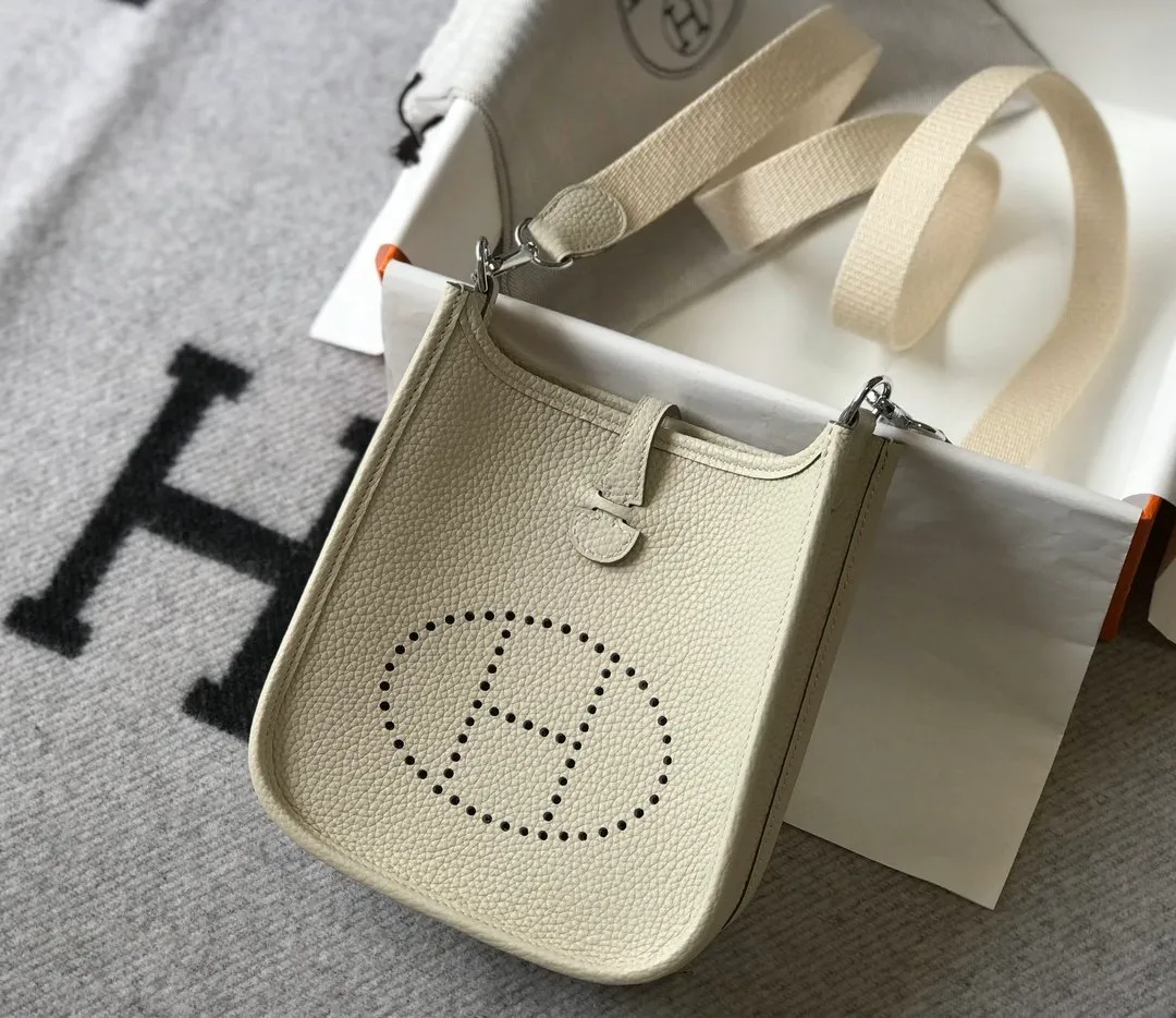 Hermes Evelyne 16 Amazone White Bag 18Cm H069426Ckav