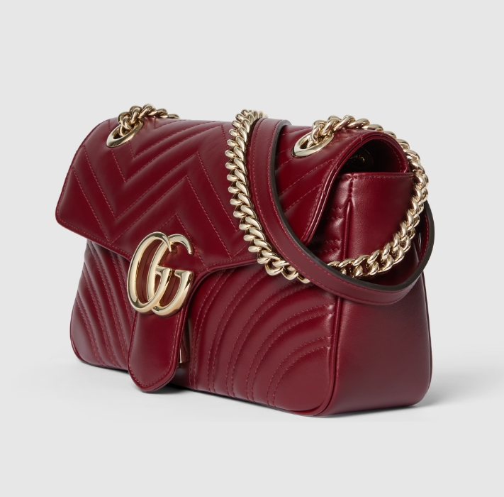GG MARMONT SMALL SHOULDER BAG-Red-443497