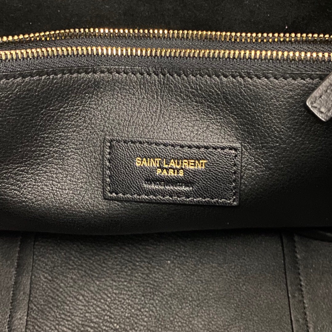 Saint Laurent Le 5 A 7 Soft Small Hobo Bag In Smooth Leather Black 27cm