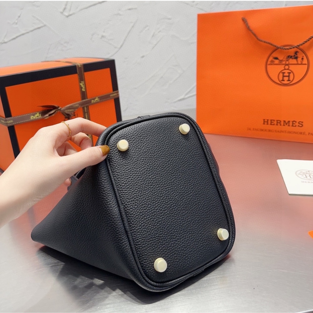 Hermes Picotin Lock 18 Bag Black With Gold 18Cm H056289Cc3Y