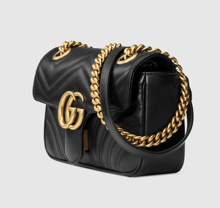 GG MARMONT MATELASSÉ MINI BAG-Black-446744