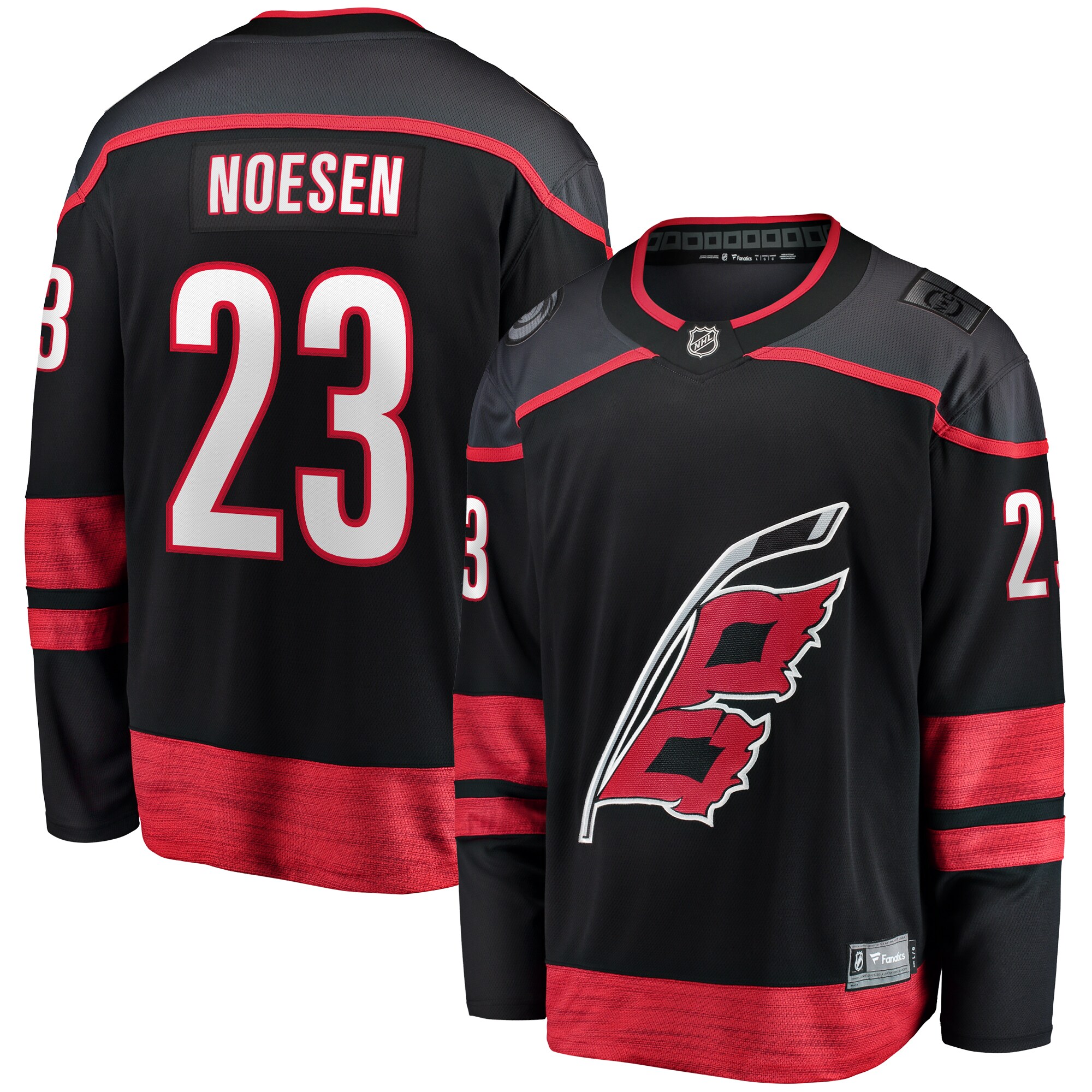 Stefan Noesen Carolina Hurricanes Fanatics Home Breakaway Player Jersey – Black