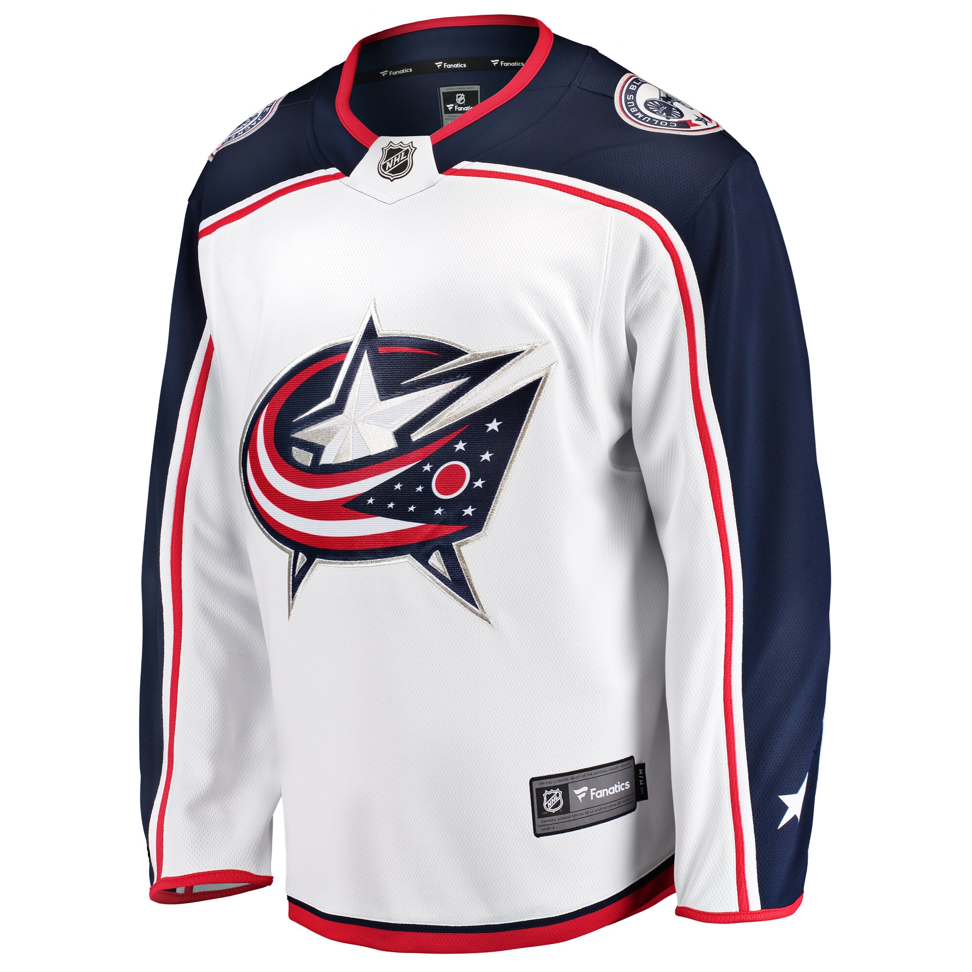 Columbus Blue Jackets Fanatics Breakaway Away Jersey – White