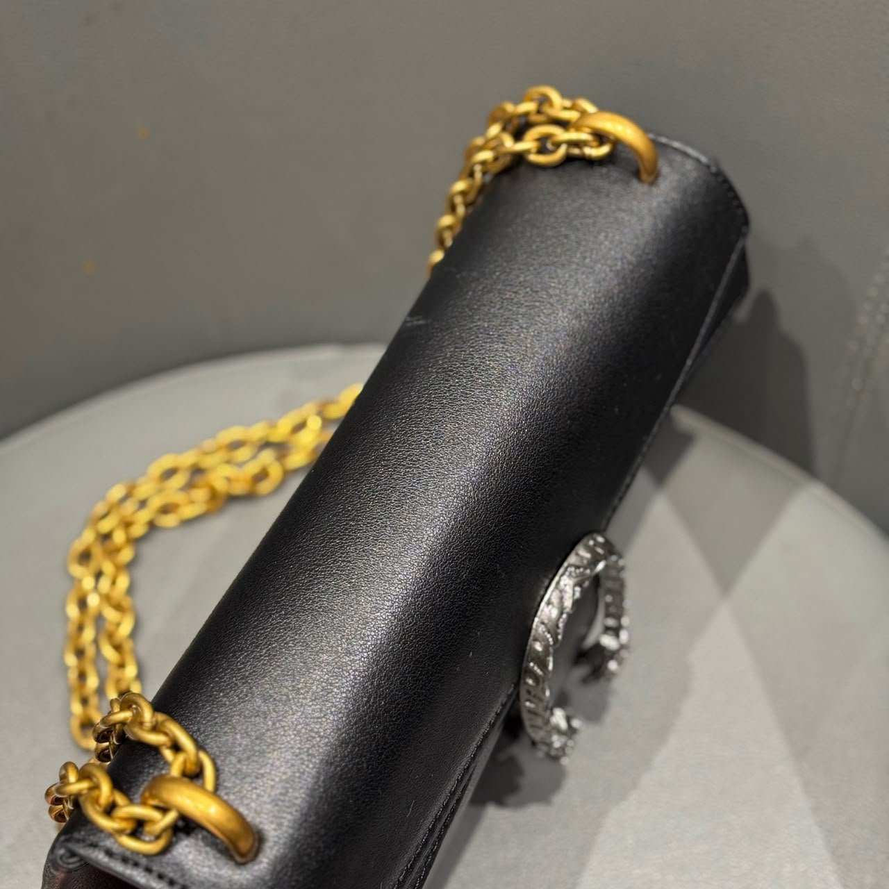 Gucci Dionysus Medium Shoulder Bag 28cm/11in Black Leather 874735