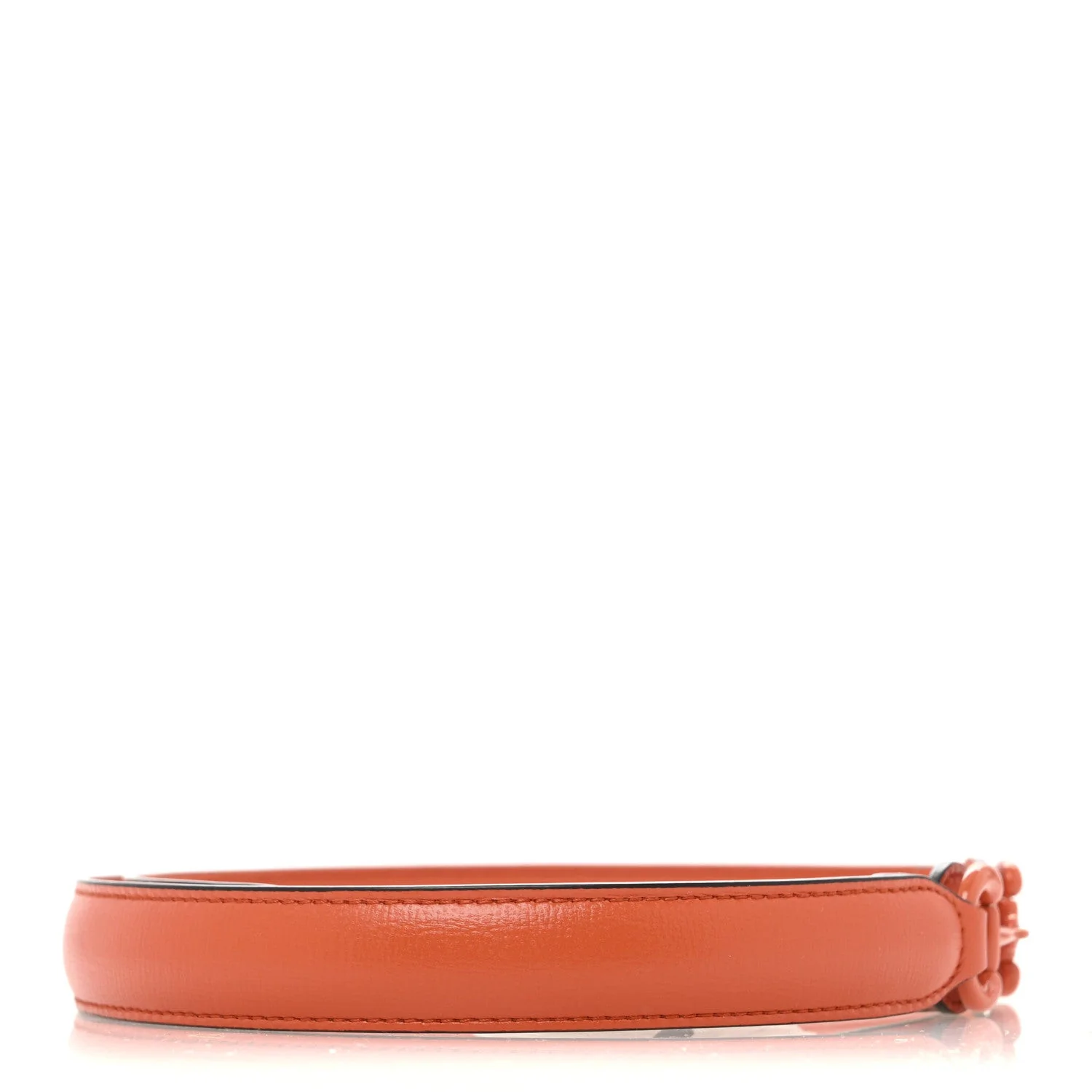 Efesto Leather Womens Horsebit 15/23mm Belt 85 34 Orange