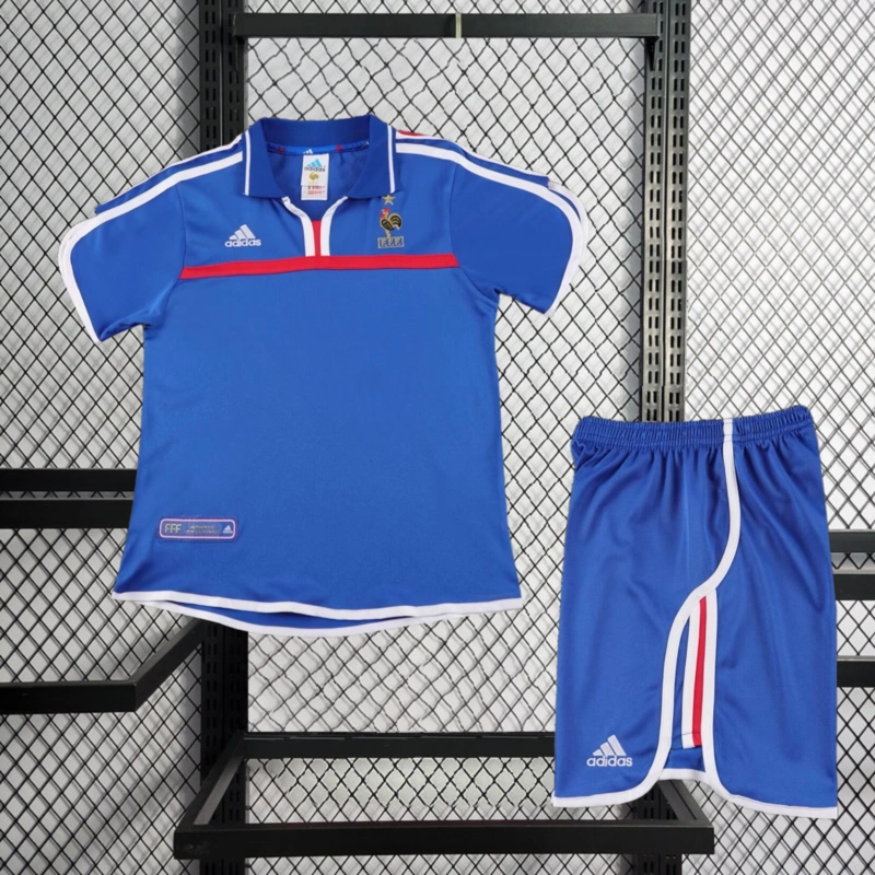 Retro 2000 France Home kids Football jersey retro