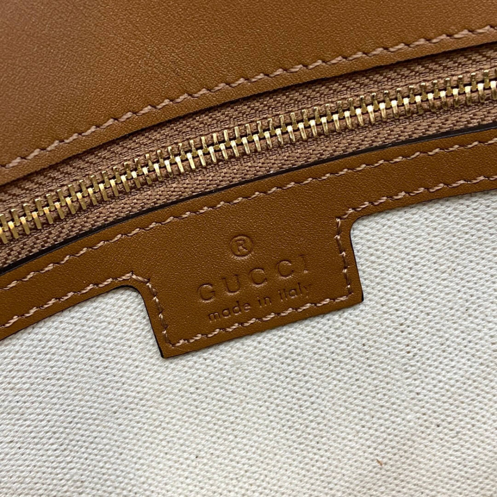 Gucci Blondie Small Top Handle Bag cotton linen canvas