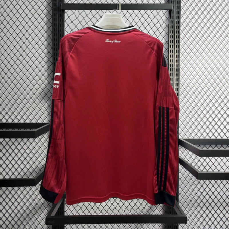 2025-26 Manchester United Home Long sleeve Football jersey