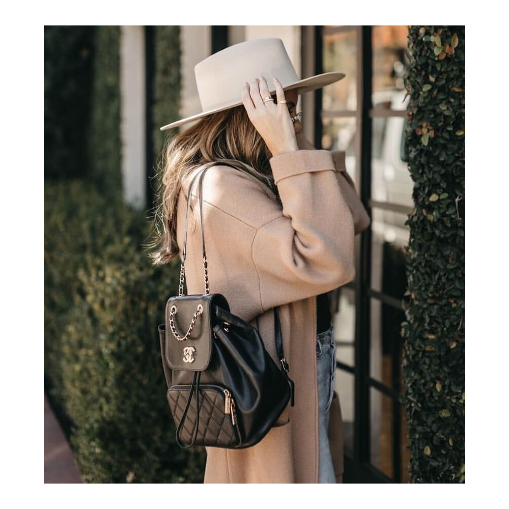 Chanel Business Affinity Mini Backpack in Black Caviar 25.4cm