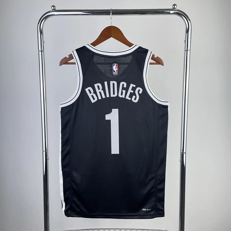 2023 NBA Brooklyn Nets (1 BRIDGES) Basketball Jersey