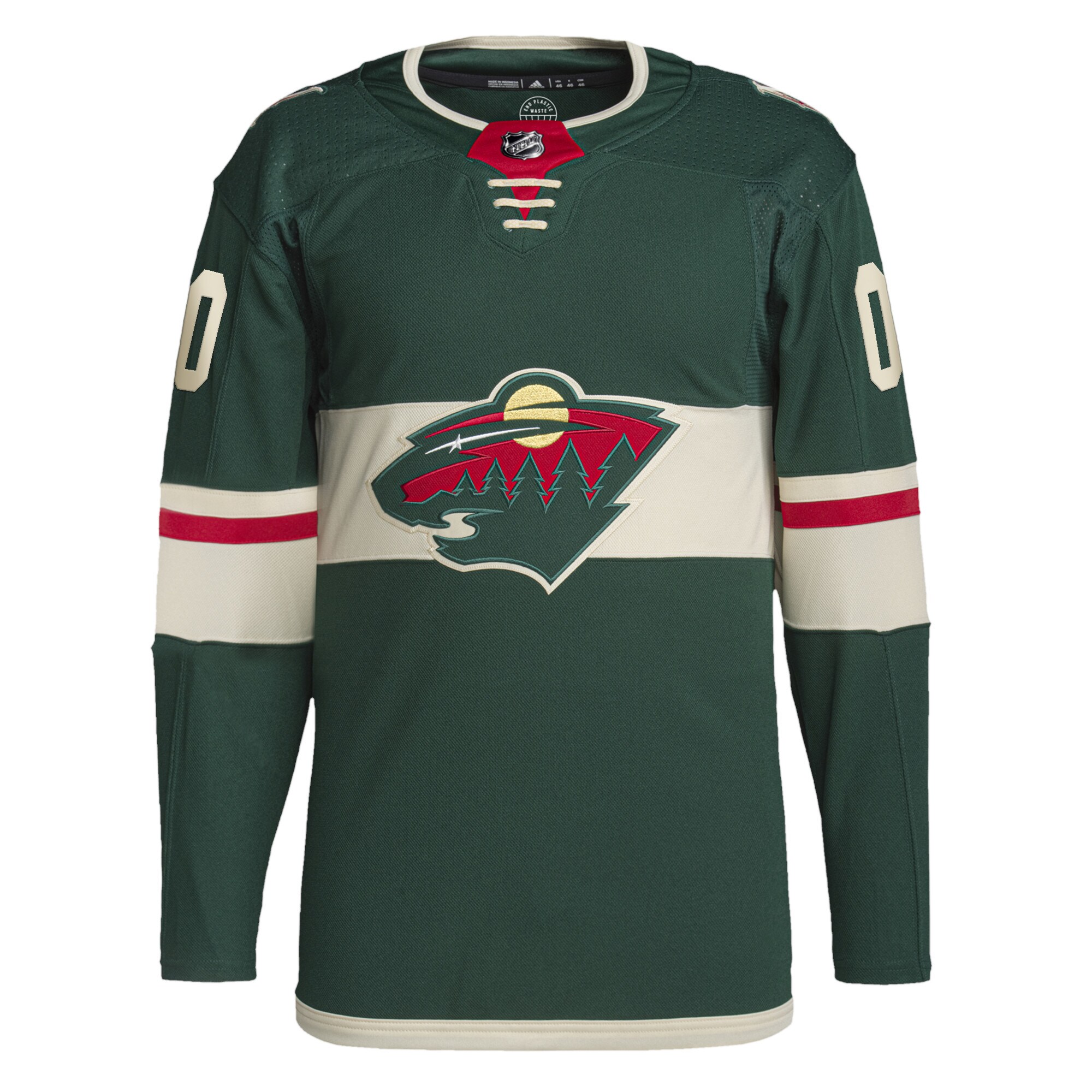 Minnesota Wild adidas  Home  Primegreen Authentic Custom Jersey – Green