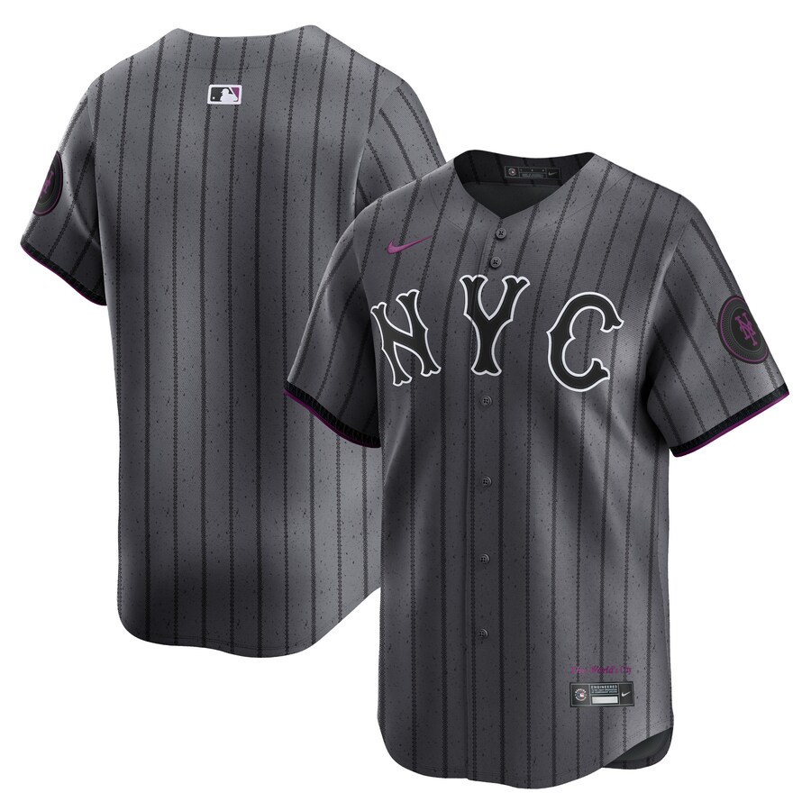 New York Mets 2024 City Connect Limited Jersey Graphite