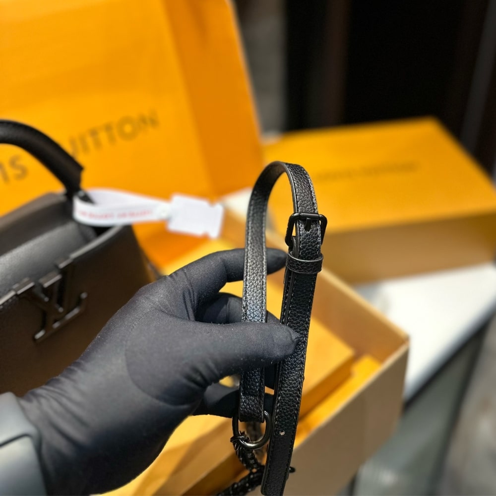 Louis Vuitton Capucines Mini Matte Black 21Cm