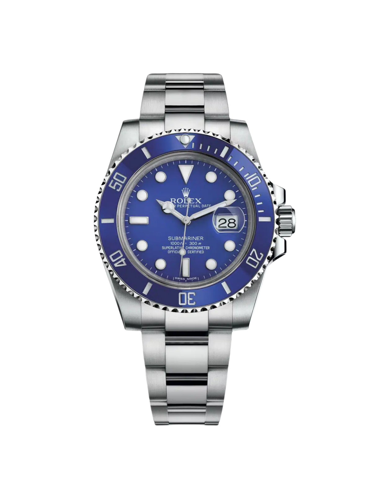 Rolex R116619LB Submariner Date Smurf 40mm Blue 18K White Gold