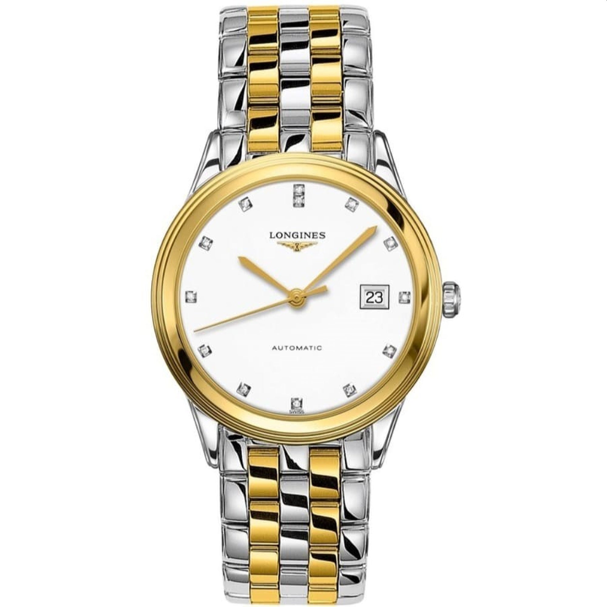 【Super Clone】Longines Men's L4.974.3.27.7 Flagship Two-Tone Stainless Steel Watch