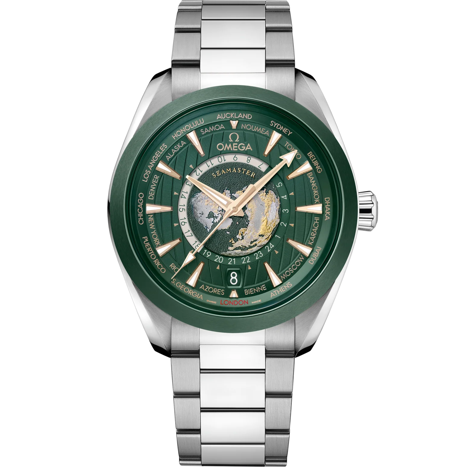 Omega Seamaster Aqua Terra 150M 43mm Green Dial Stainless Steel Bracelet 220.30.43.22.10.001