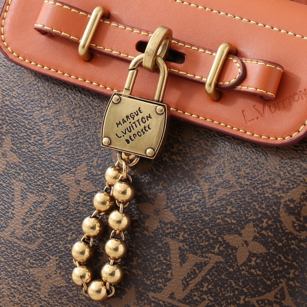 Louis Vuitton Steamer Bag 15 Brown 16.5Cm M11630