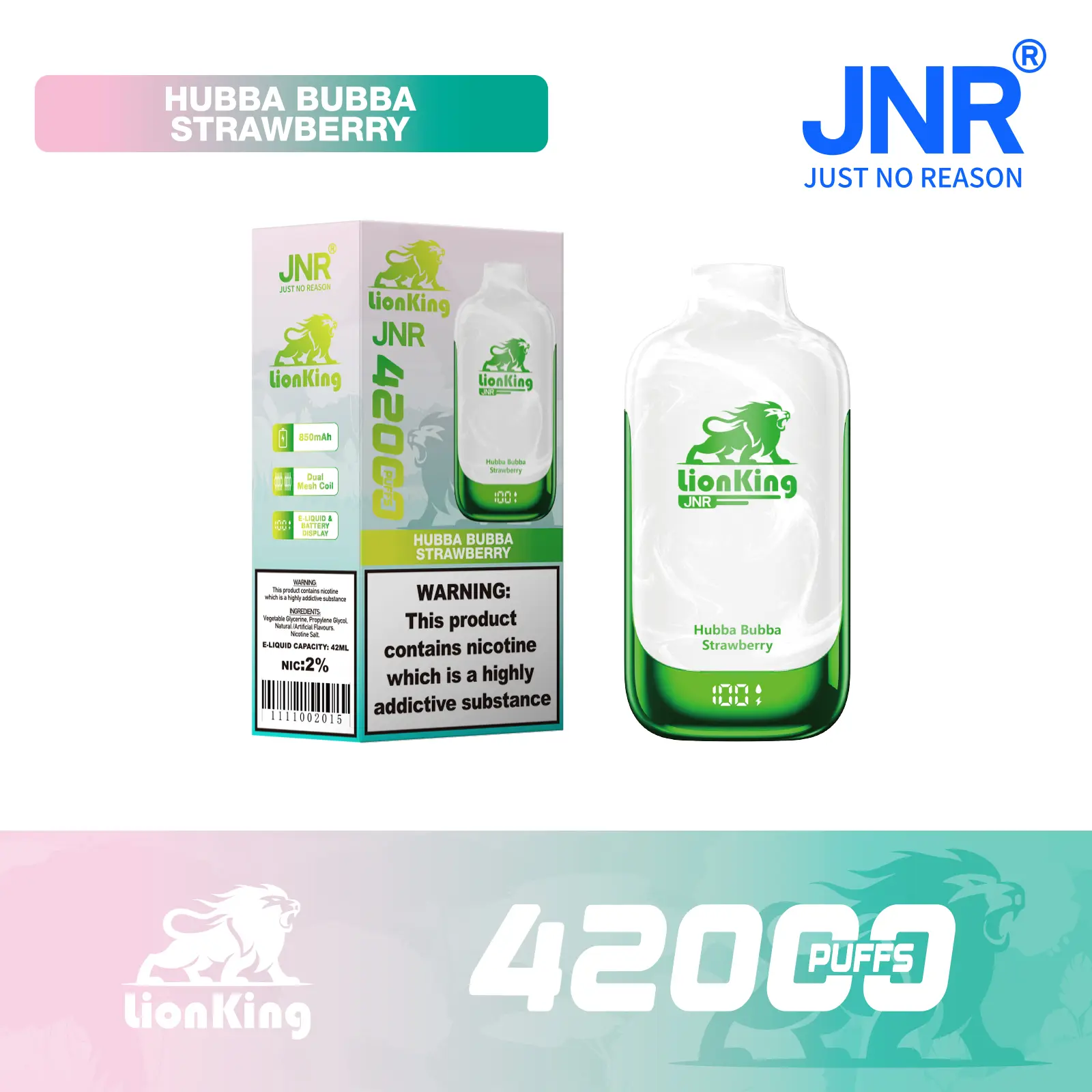 JNR Lionking 42K Puffs Disposable Vape