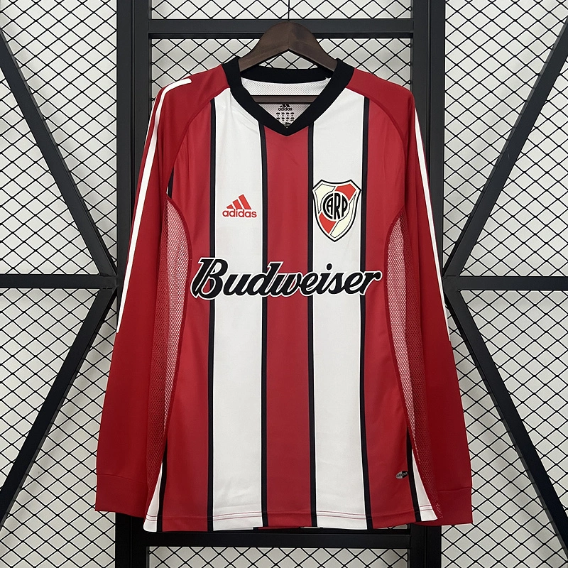 Retro 2003-04 River Plate Long sleeves Away football jersey Retro