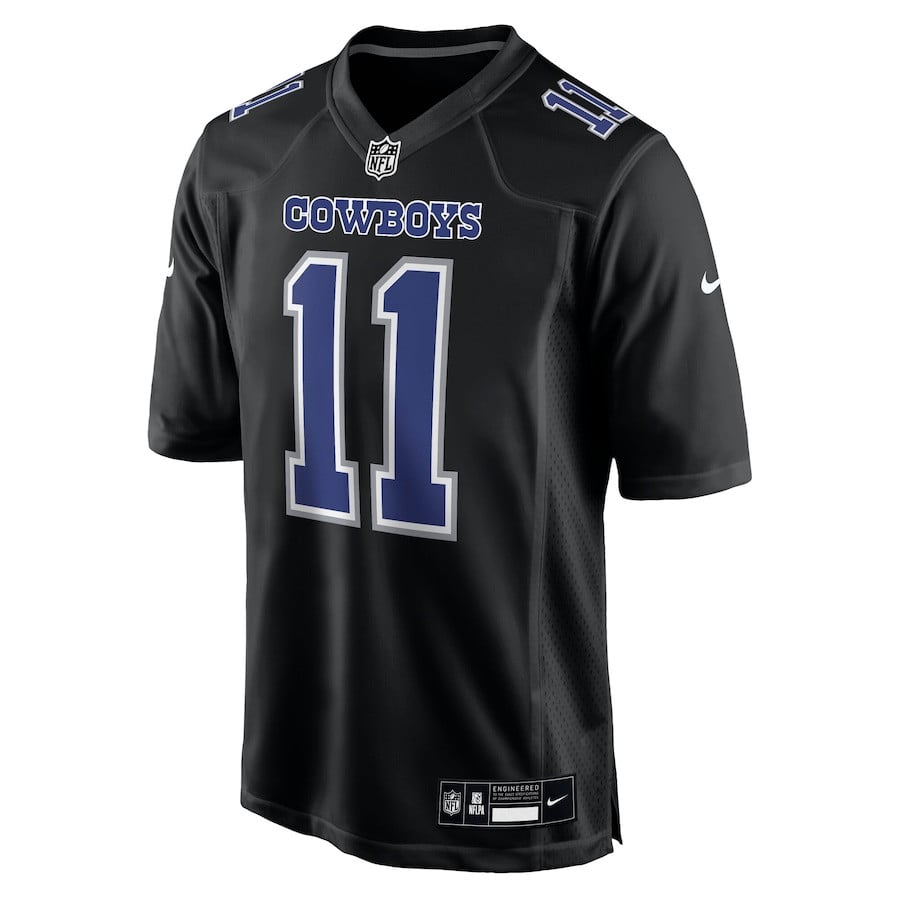 Micah Parsons #11 Dallas Cowboys Carbon Fashion Game Jersey- Men's, Black - National Football League 2024