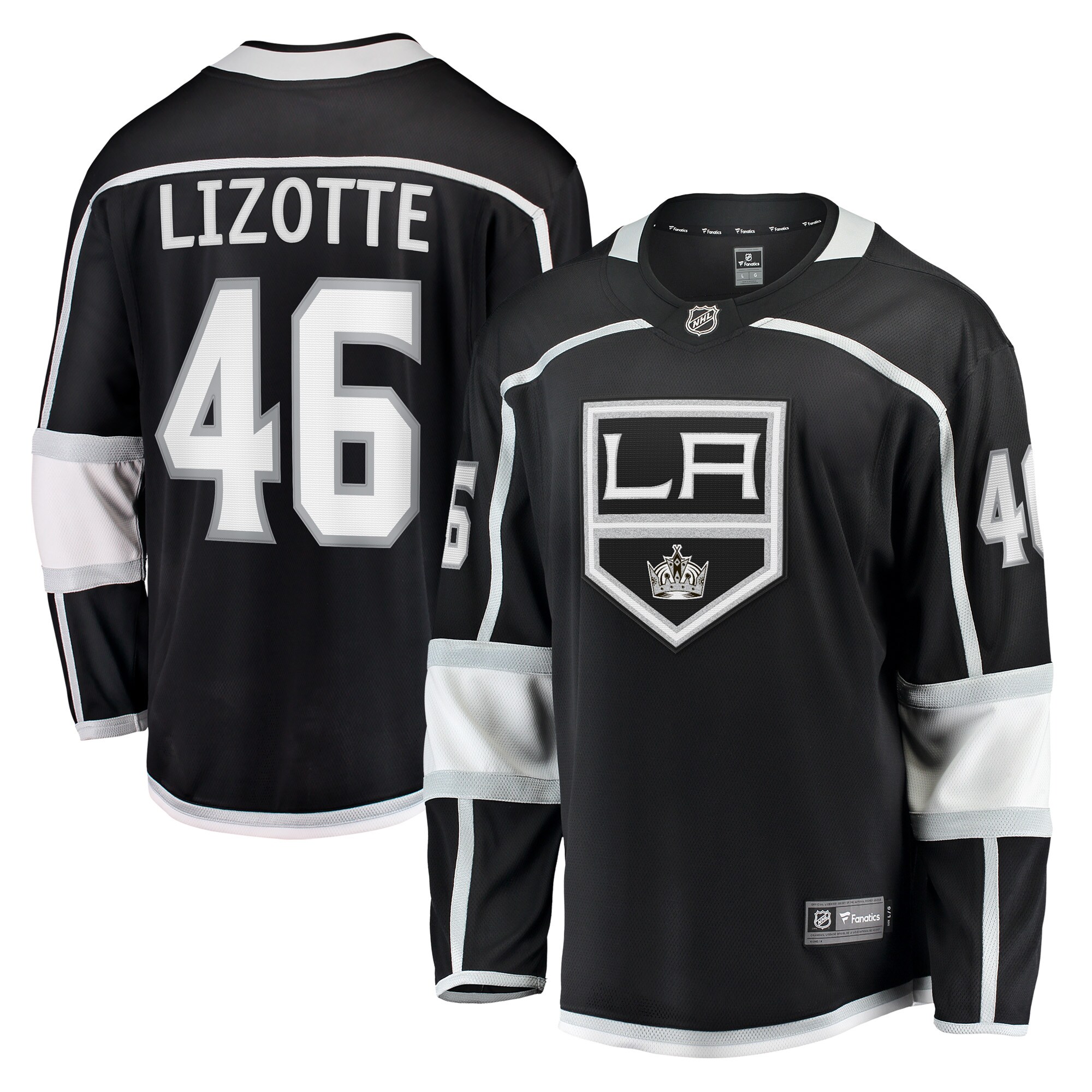Blake Lizotte Los Angeles Kings Fanatics Home Breakaway Player Jersey – Black