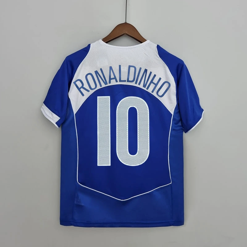 Retro 2004-06 Brazil away RONALDINHO KAKA CAFU R.CARLOS RONALDO Football jersey retro