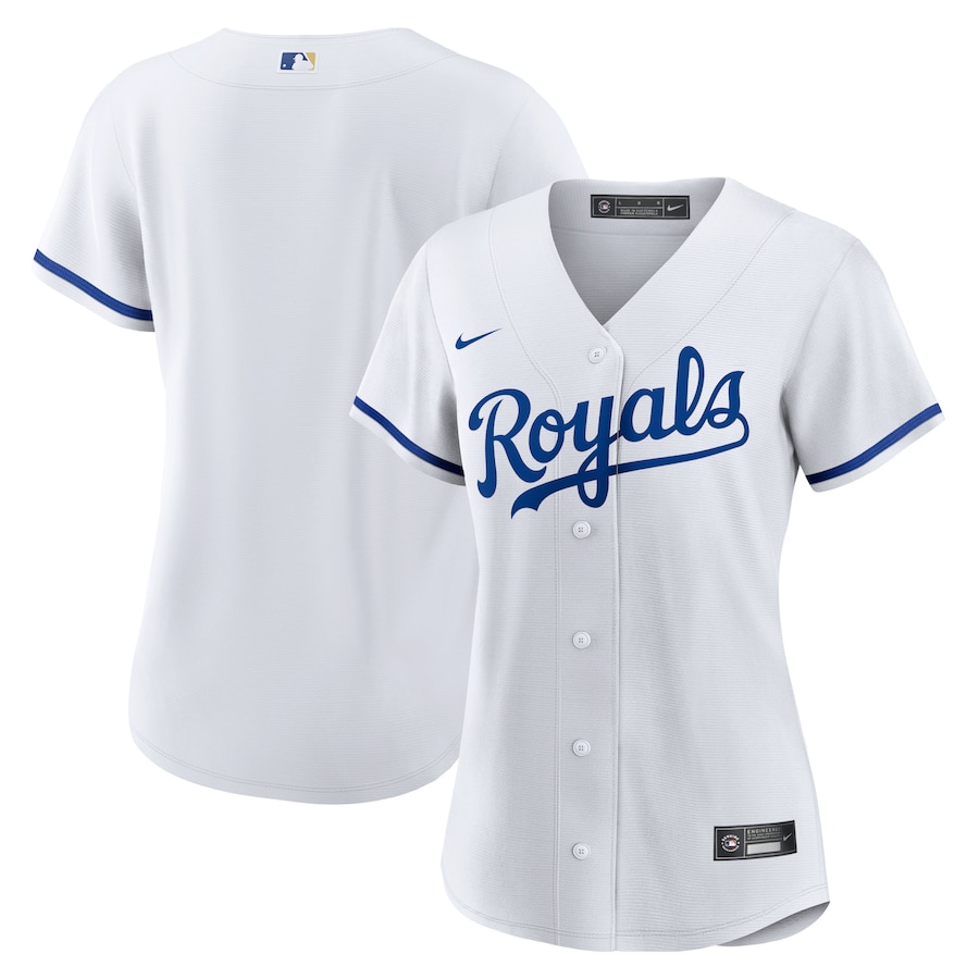 Kansas City Royals Women's Home Blank Jersey White