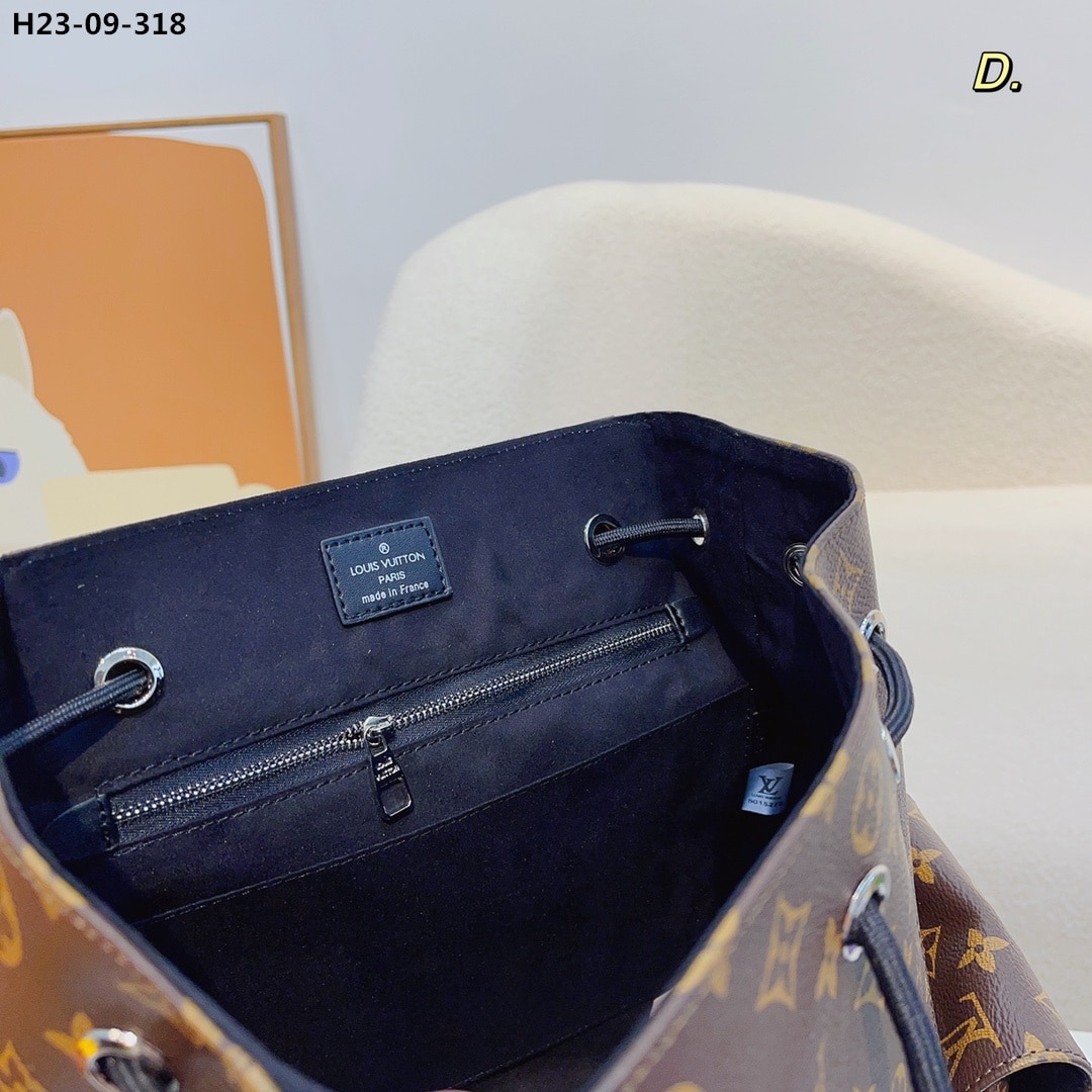 Louis Vuitton Christopher Backpack Monogram Macassar Canvas Brown And Purple 45Cm M46247