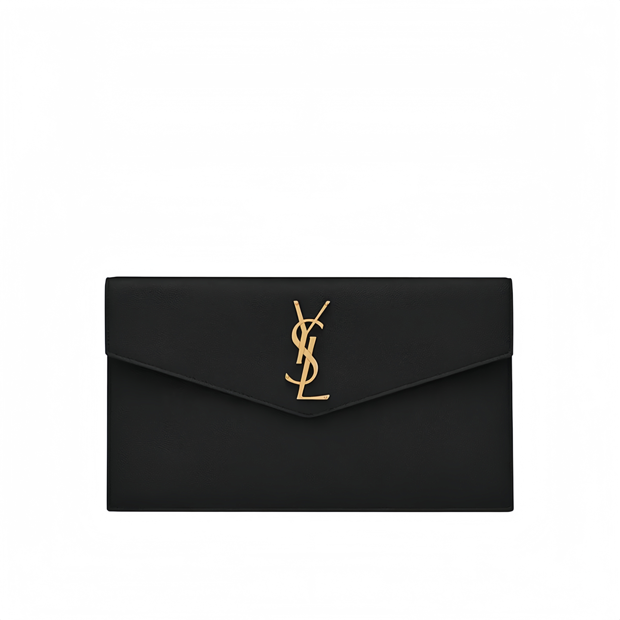 Saint Laurent Uptown Pouch In Grain De Poudre Embossed Leather