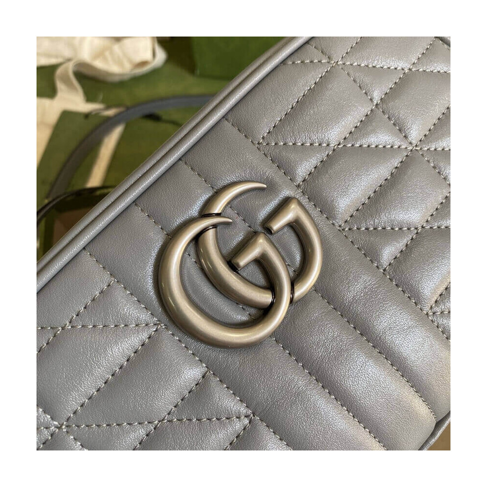 Gucci GG Marmont Small Shoulder Bag Grey