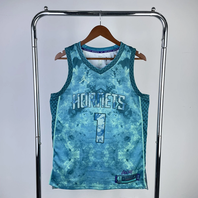 2023 NBA Charlotte Hornets (1 BALL) Basketball Jersey