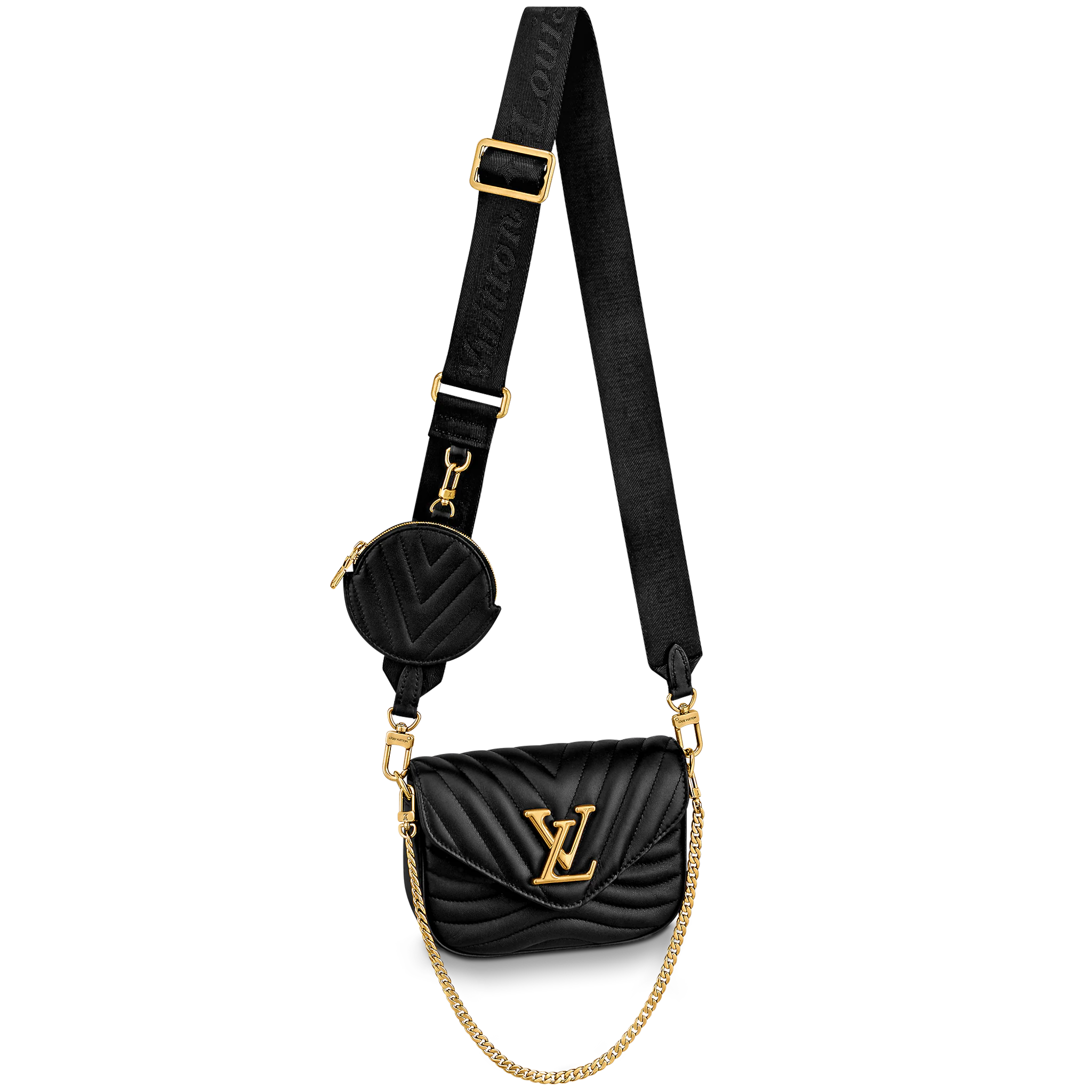 Louis Vuitton New Wave Multi Pochette 19Cm Black