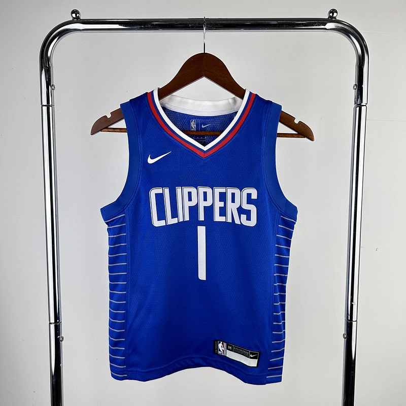 2023 NBA LA Clippers kids 1 HARDEN Basketball Jersey