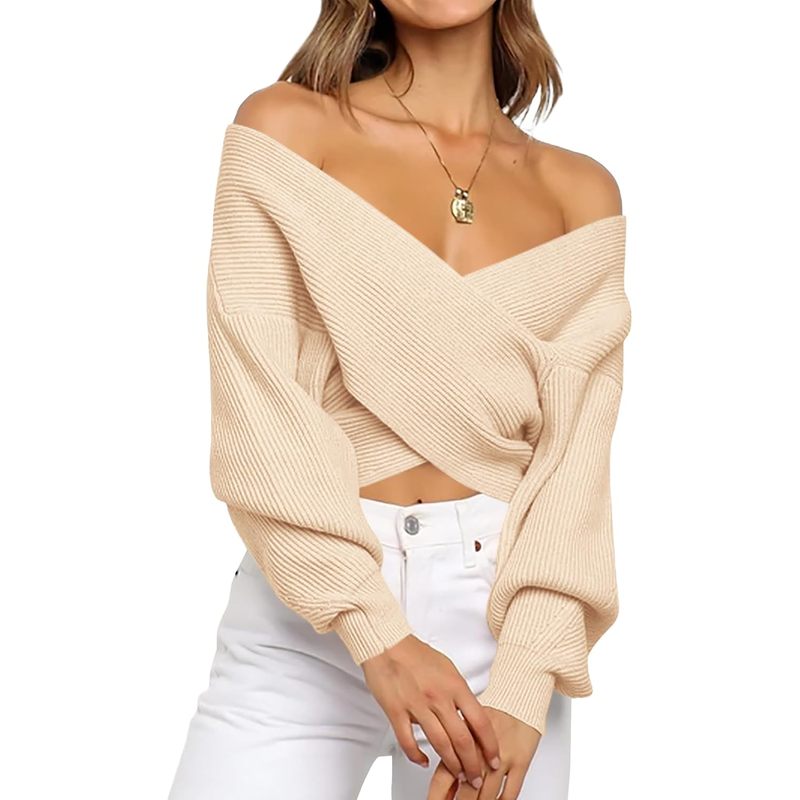 Off The Shoulder Fall Sweaters for Women