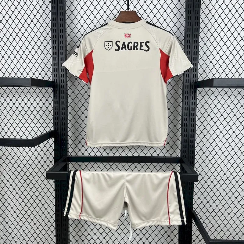 2025-26 Benfica Away Kids Football jersey