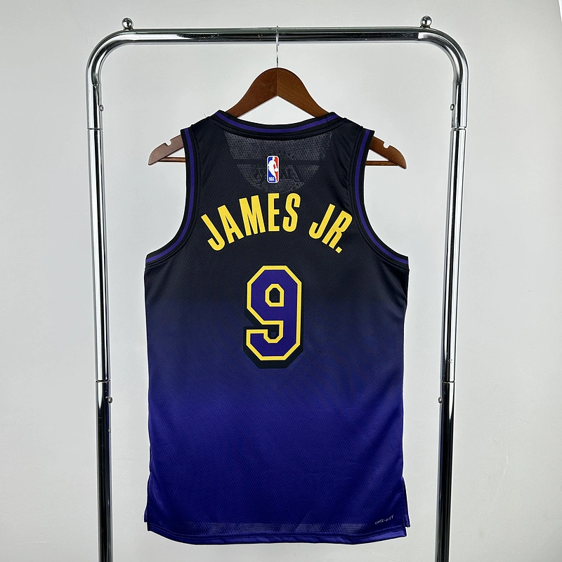 2025 NBA Lakers 9 JAMES JR Basketball Jersey