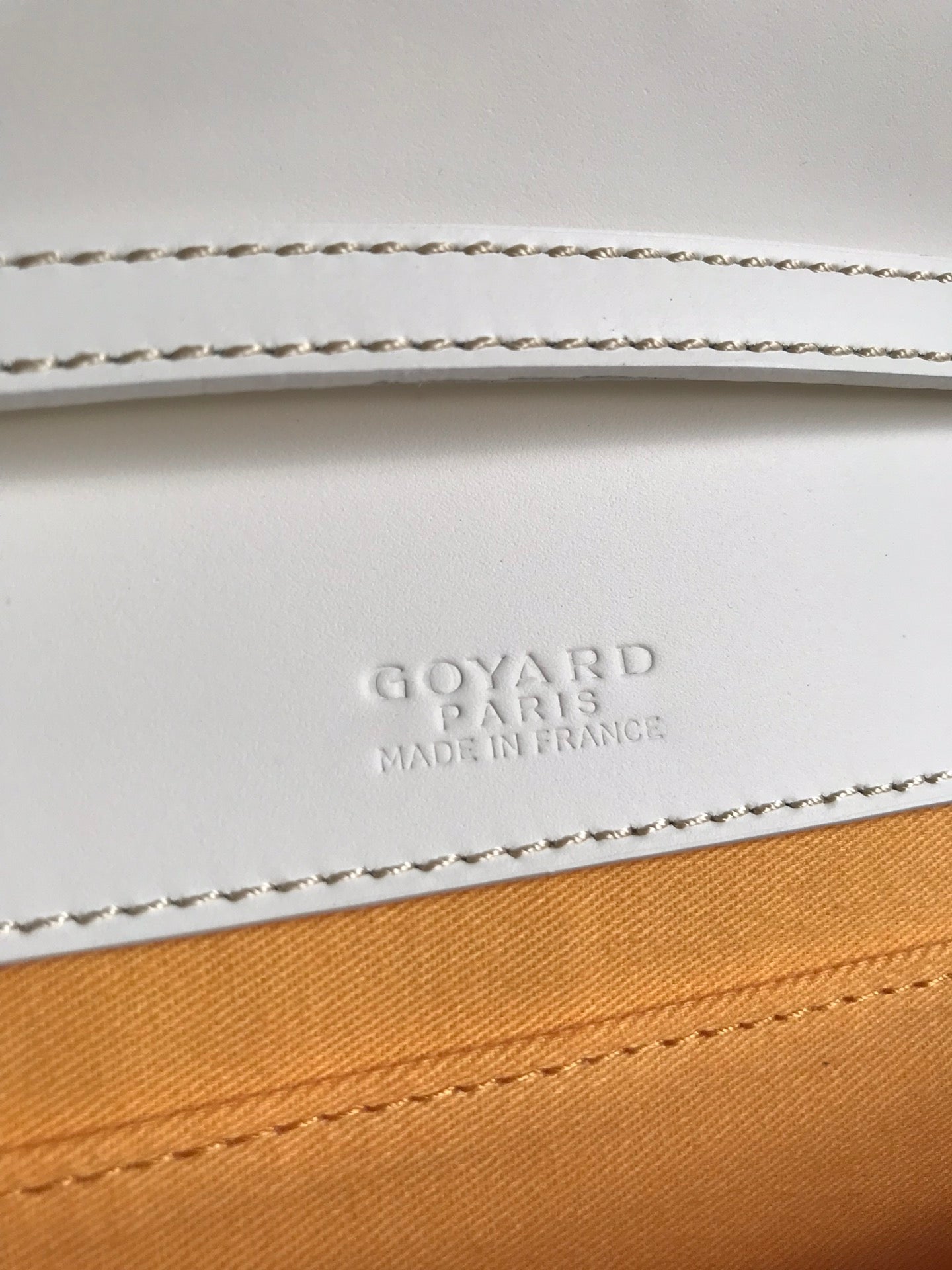 Goyard Monte-Carlo Pm Clutch 25 Cm White Goyardine Canvas