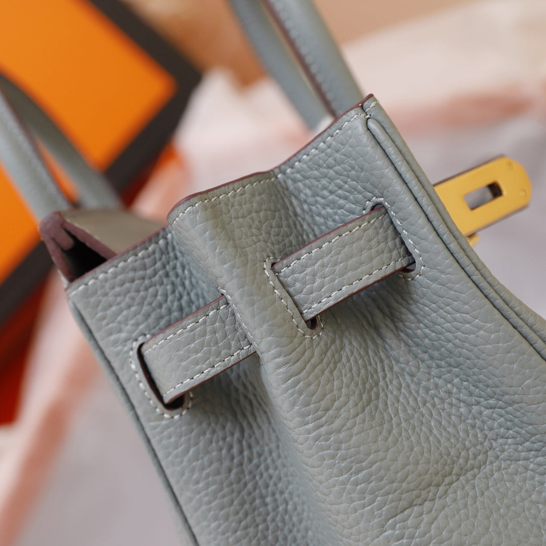 Hermes Birkin Bag 30 Tempered Gray Togo Gold Hardware