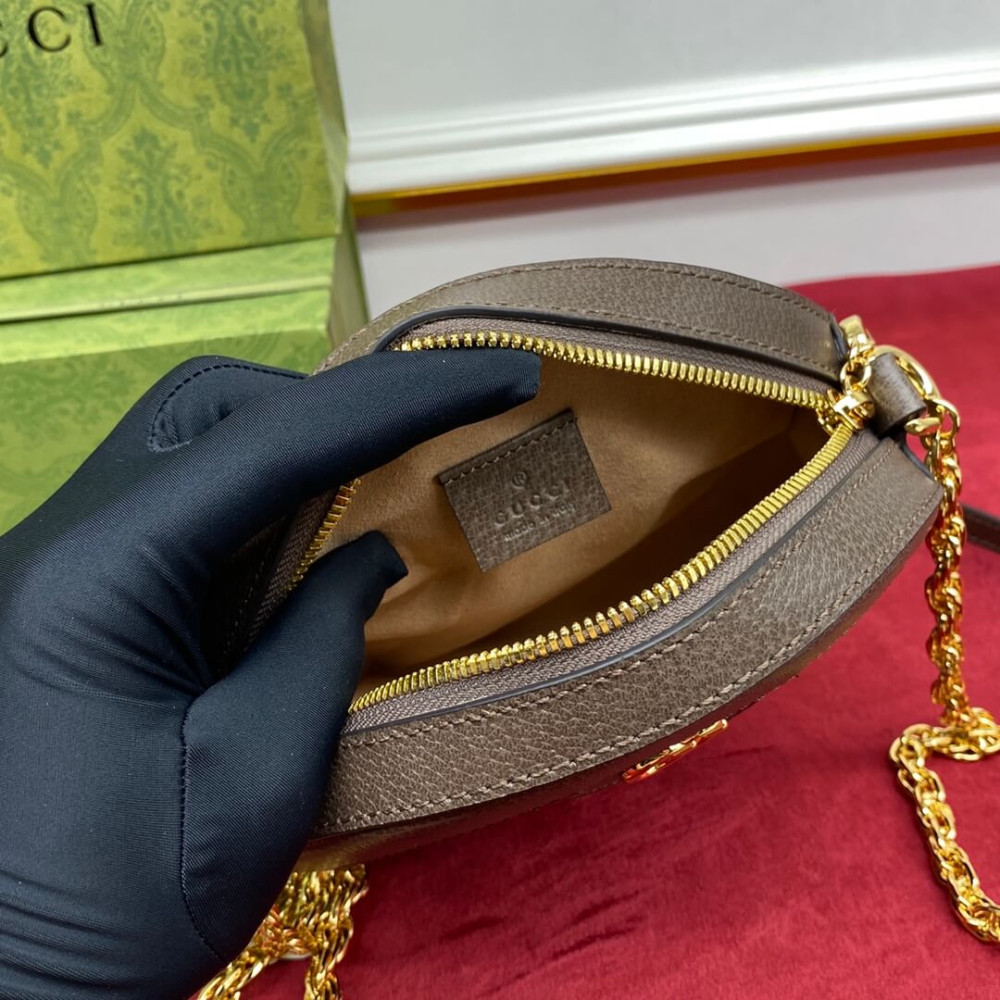 Gucci Ophidia Mini GG Round Shoulder Bag