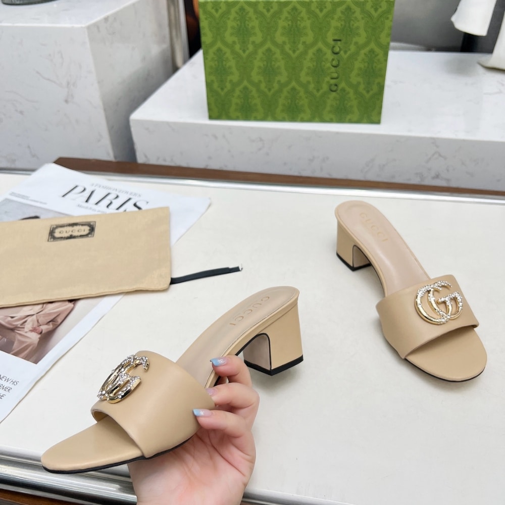 Gucci Nojum Women’S Slide Sandal Beige
