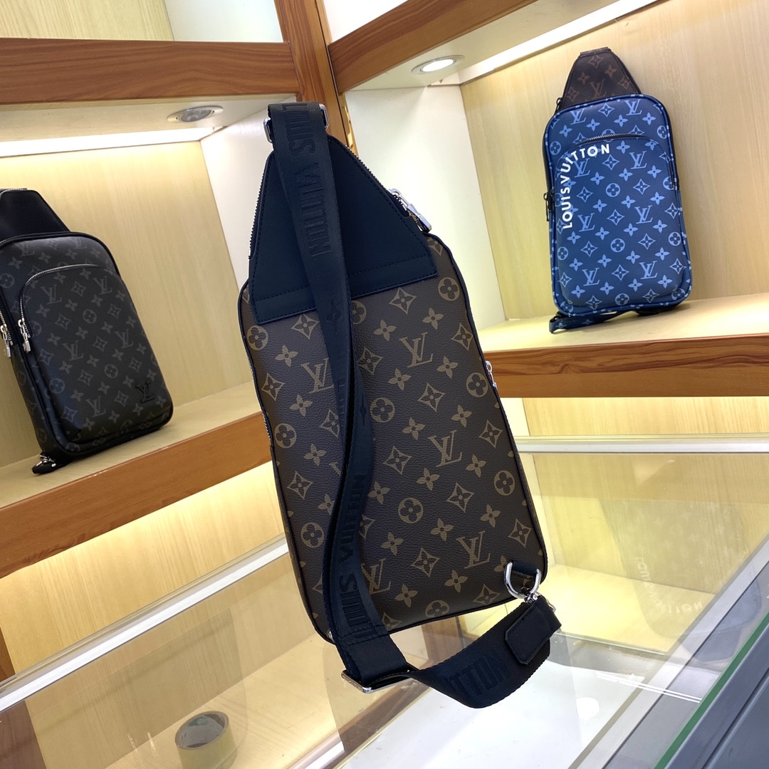 Louis Vuitton Avenue Slingbag Nm Monogram Macassar 31Cm M46327