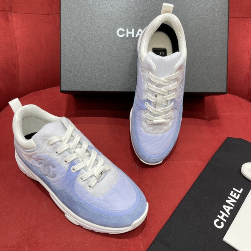 Chanel Wmns Suede Sneakers Sky Blue G37136