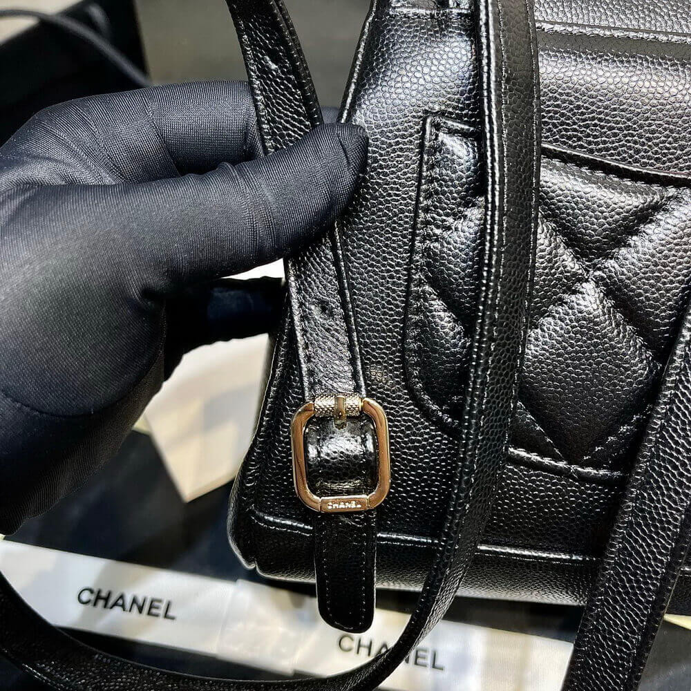 Chanel Business Affinity Mini Backpack in Black Caviar 25.4cm